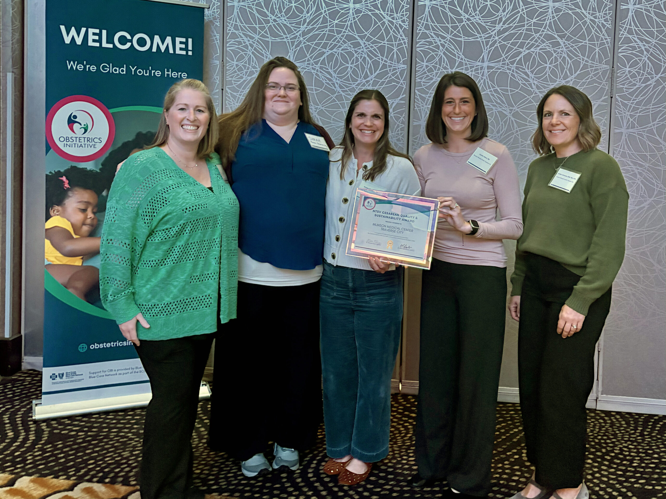Munson Medical Center Traverse City team with 2026 OBI Award